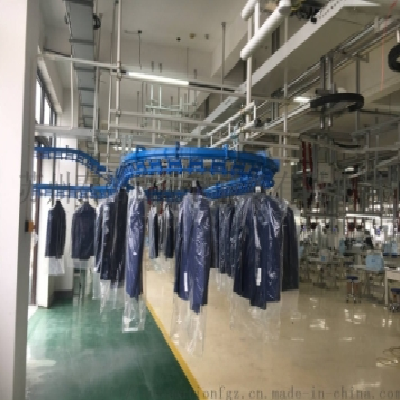 服装行业智能工厂-成衣CDDC快速到手动悬挂仓储